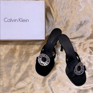 Boyce Satin slide heels